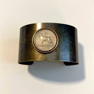 Irish Sixpence Metal Bracelet